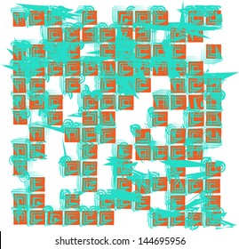 vector seamless simple geometric pattern