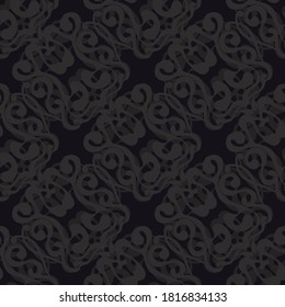 Vector seamless simple ornate pattern