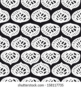 Vector seamless simple pattern. Curtain design. Modern stylish texture. Repeating abstract background. 