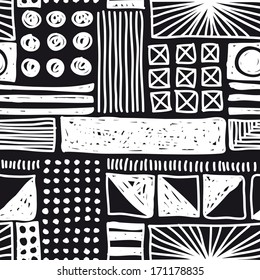 Vector seamless simple pattern. Curtain design. Modern stylish texture for textile . Repeating abstract background.  
