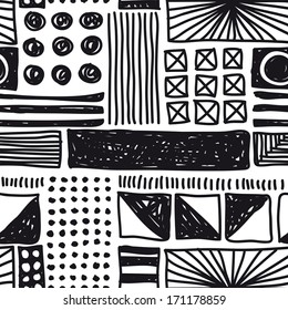 Vector seamless simple pattern. Curtain design. Modern stylish texture for textile . Repeating abstract background.  