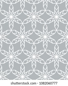 Vector seamless simple pattern white lines on a grey background