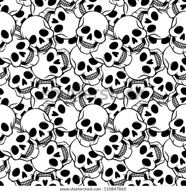 seamless skull pattern