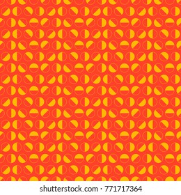 Vector Seamless Slices of Citrus Geometric Pattern