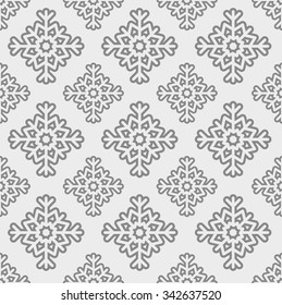 vector seamless snowflake pattern