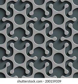Vector Seamless Snowflakes Background