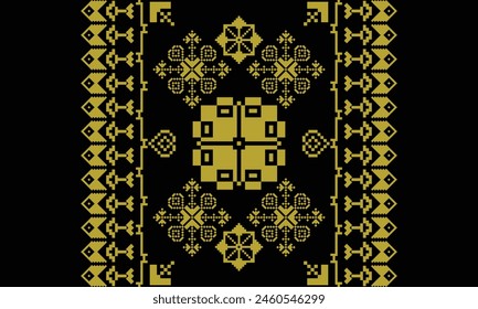 Vector Seamless sonkget batik, aztec.