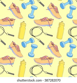 vector seamless sports stuff
