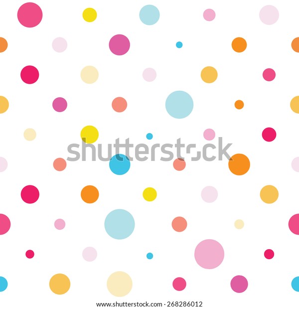 Vector Seamless Spotted Pattern Good Childrens Stock Vector (Royalty ...