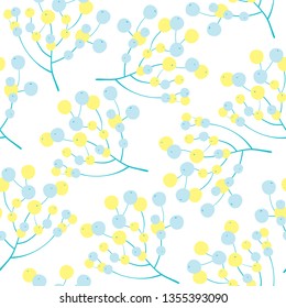vector seamless spring floral nature pattern