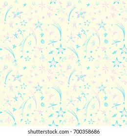 Vector seamless sprocket background. Hand drawing on a light background