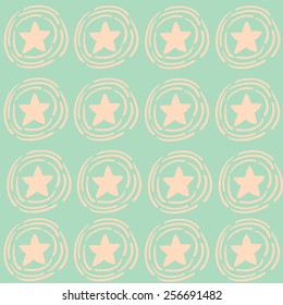 Vector seamless star pattern. 