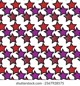 Vector Seamless star Pattern design