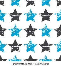 Vector seamless star pattern. Modern stylish texture.