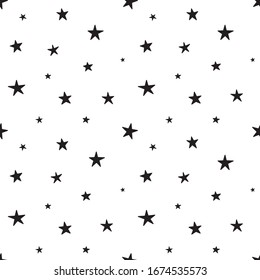 Vector seamless star pattern, star quote, saying, retro, wedding, vintage, greeting card, web template.