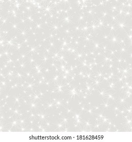 Vector seamless stars pattern.