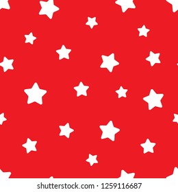 Vector seamless stars pattern. Star background based on random elements for high definition concept. Christmas motives