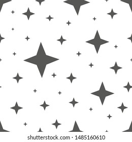 Vector seamless stars pattern. Star background based on random elements for high definition concept
