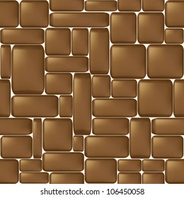 Vector seamless stone's wall.