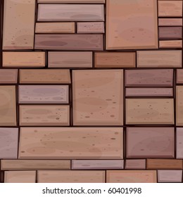 Vector seamless stone's wall.