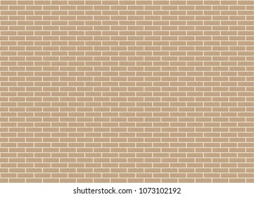 Vector seamless stretcher light bond sandstone brick wall texture