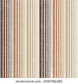 Vector seamless stripe texture. Modern geometric brown theme colored background.Gradient effect vertical line texture background patterns