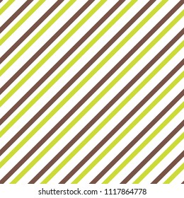 Vector seamless striped pattern in green and brown colors