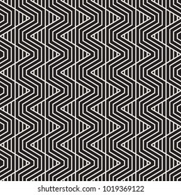 Vector seamless stripes pattern. Modern stylish texture with monochrome trellis. Repeating geometric hexagonal grid. Simple lattice graphic design.