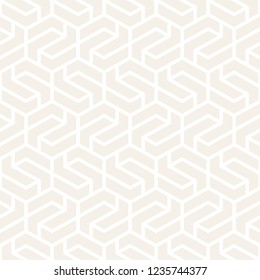 Vector seamless stripes pattern. Modern stylish texture with monochrome trellis. Repeating geometric hexagonal grid. Simple lattice graphic design.