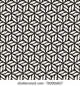 Vector seamless stripes pattern. Modern stylish texture with monochrome trellis. Repeating geometric hexagonal grid. Simple lattice graphic design.