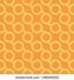Vector seamless stylish pattern - orange minimalistic design. Bright geometric background