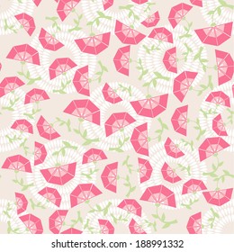 vector seamless stylized flower print