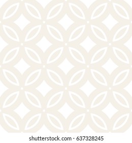 Vector Seamless Subtle Geometric Rounded Lines Pattern. Abstract Geometric Background Design