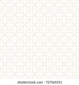 Vector Seamless Subtle Geometric Rounded Lines Pattern. Abstract Geometric Background Design