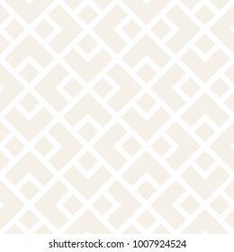 Vector seamless subtle lattice pattern. Modern stylish texture with monochrome trellis. Repeating geometric grid. Simple graphic design background. 