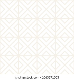 Vector seamless subtle lattice pattern. Modern stylish texture with monochrome trellis. Repeating geometric grid. Simple graphic design background. 