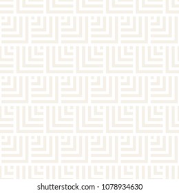 Vector seamless subtle lines mosaic pattern. Modern stylish abstract texture. Repeating geometric tiles with stripe elements