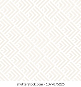 Vector seamless subtle lines mosaic pattern. Modern stylish abstract texture. Repeating geometric tiles with stripe elements
