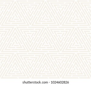 Vector seamless subtle pattern. Modern stylish texture. Repeating geometric tiles from striped triangle elements
