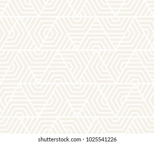 Vector seamless subtle pattern. Modern stylish texture. Repeating geometric tiles from striped triangle elements
