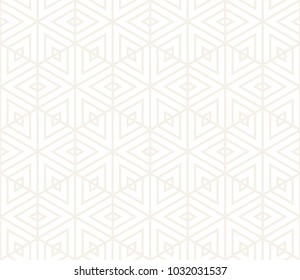 Vector seamless subtle pattern. Modern stylish texture. Repeating geometric tiling from striped triangle elements
