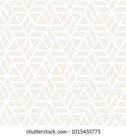 Vector seamless subtle stripes pattern. Modern stylish texture with monochrome trellis. Repeating geometric hexagonal grid. Simple lattice graphic design.