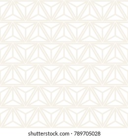 Vector seamless subtle stripes pattern. Modern stylish texture with monochrome trellis. Repeating geometric hexagonal grid. Simple lattice graphic design.