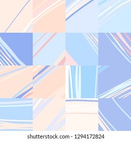 Vector Seamless surface geometric pattern design with color modern lines