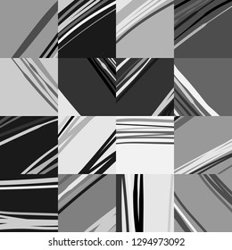 Vector Seamless surface geometric pattern design with minimal duotone modern lines