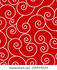 textura giratoria sin fisuras vectorial sobre fondo rojo