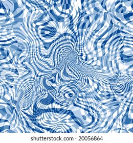 Vector Seamless Swirls Background, See Jpeg Also In My Portfolio