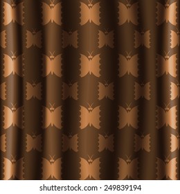 Vector seamless tapestry style Modern Butterfly vintage.
