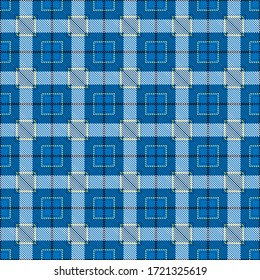 Vector Seamless Tartan Pattern. Vintage Christmas Background. Seamless Tartan Plaid. Fashion Geometric Design. Christmas Abstract Pattern. Scottish Woven Texture. Classic Tartan Seamless Pattern.