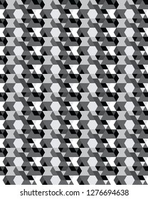 Vector seamless template, modern geometric background, repeating pattern